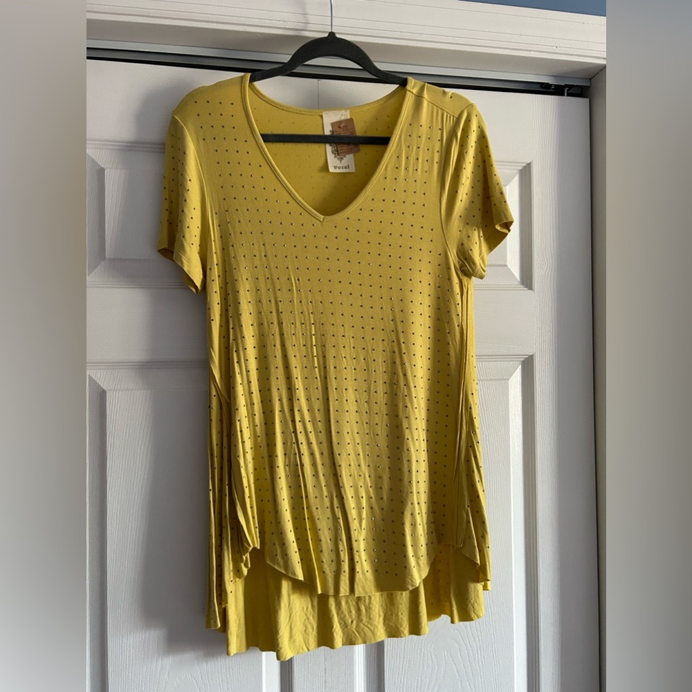 Rhinestone Mustard top
